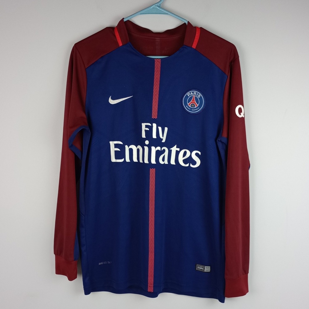 Authentic Nike Men S Blue Maroon Saint-Germain PSG Aeroswift 2017 Jersey